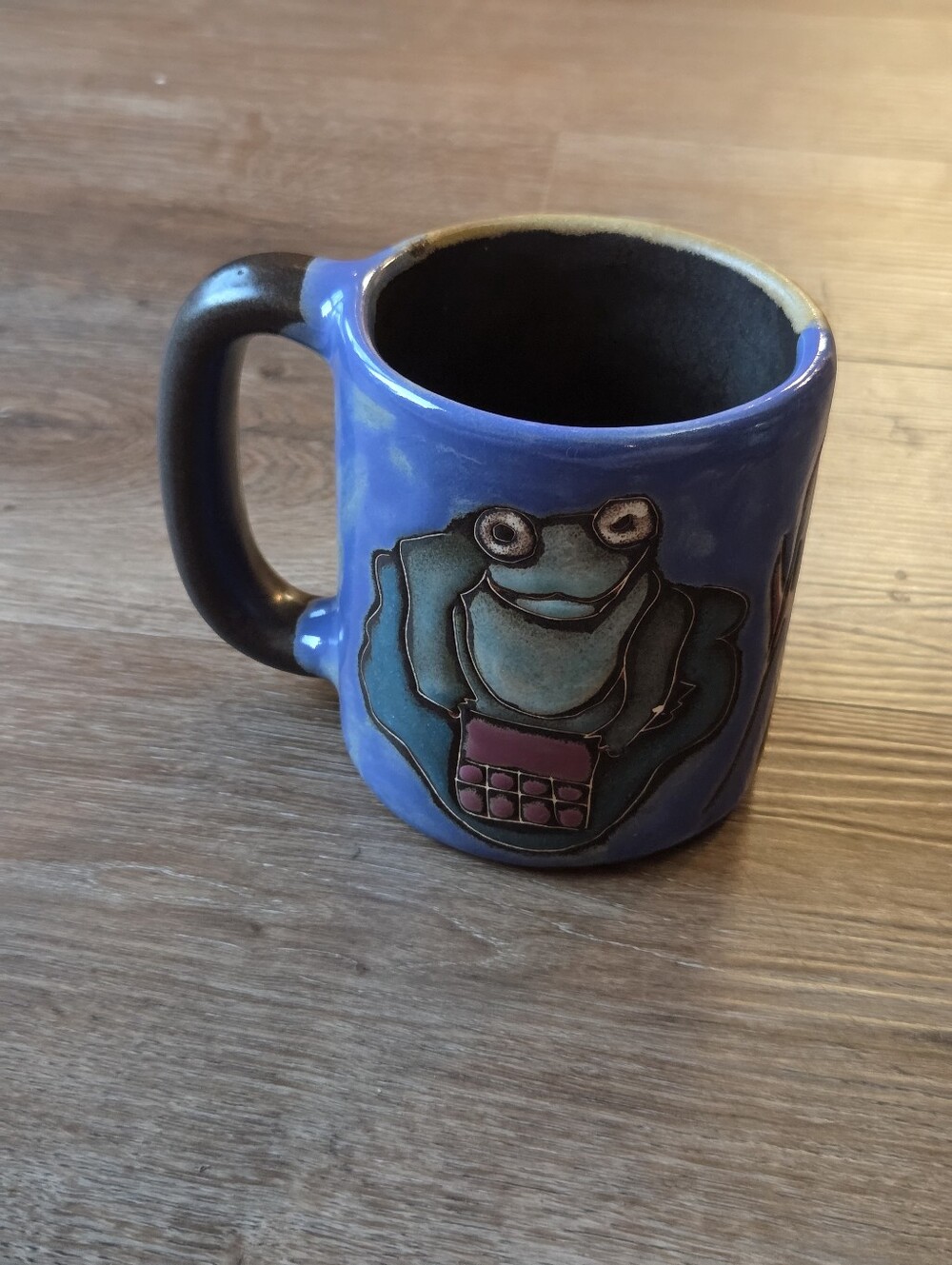 Design by Mara Mexico, Frog Earthware Mug, Unique Hand Made Heavy Coffee Mug